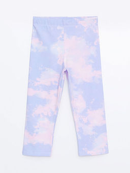 Beli Lastikli Batik Desenli K?z ?ocuk Tayt