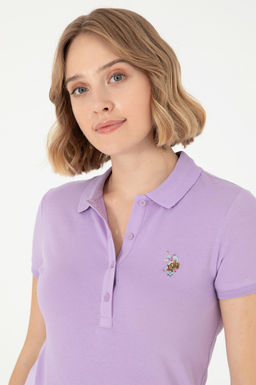 Женская сиреневая футболка Неожиданная скидка в корзине - U.s. polo assn фото 2