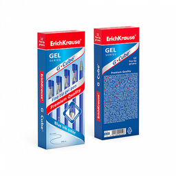 Цена за 12 шт. Ручка гелевая ErichKrause G-Cube® Stick Classic 0.5, цвет чернил черный (в коробке по 12 шт.)  фото 3