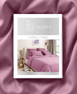 Постельное белье Моноспейс 1,5сп + 2 наволочки, бузина - Ecotex фото 11