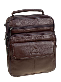 Сумка мужская из натуральной кожи, цвет коричневый