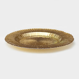 Тарелка - блюдо подстановочное «Чарм», d=33 см, цвет золотой