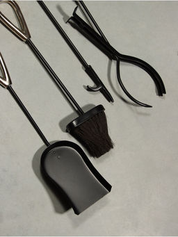 Каминный набор Уголёк сталь, 4 предмета, 17х17х63 см - Simaland фото 5