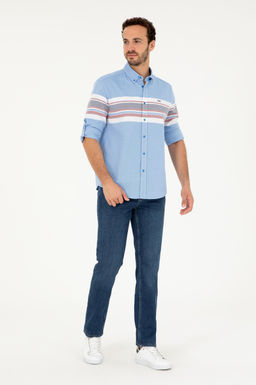 Мужская рубашка Saks с длинным рукавом Неожиданная скидка в корзине - U.s. polo assn фото 4