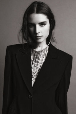 FITTED BLAZER WITH TOPSTITCHING ZW COLLECTION - Zara фото 6