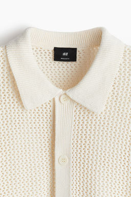 Camisa en punto pointelle Regular Fit - H&m фото 7