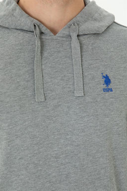 Мужской серый меланжевый свитшот - U.s. polo assn фото 7