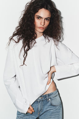LONG SLEEVE SEAM T-SHIRT - Zara фото 8
