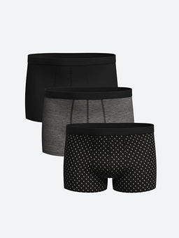 Standart Kal?p Pamuklu Esnek Erkek Boxer 3l?