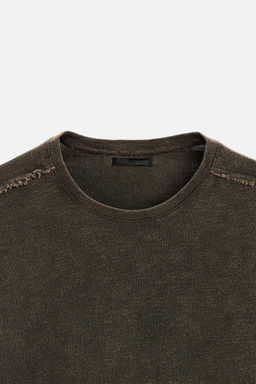 FADED KNIT T-SHIRT - Zara фото 8