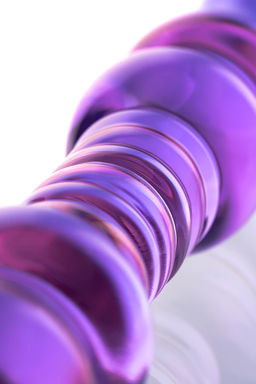 Двусторонний фаллоимитатор Sexus Glass, стекло, розовый, 22,5 см  фото 5