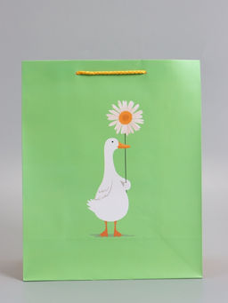 Пакет подарочный ламинированный «Ромашка», 26×12×32 см