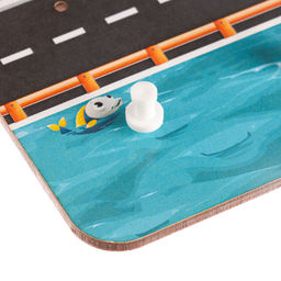 Настольная игра. Геоборд с доп. элементами Машинки 20х20 см - Лесная мастерская фото 13