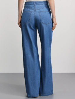 Джинсы wide leg со средней посадкой / Zarina  фото 4