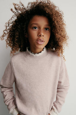 CROCHET TRIM KNIT SWEATER - Zara фото 5