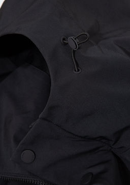 Siyah Kapusonlu Uzun Ceket - Mavi фото 7