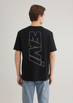 Mavi Logo S?rt Bask?l? Siyah Tisort  фото 5