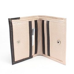 Портмоне женское Croco-ПР-915 натуральная кожа 1 отд, 9 карм, пудра металлик/коричн флотер (234/116) 237613  фото 3