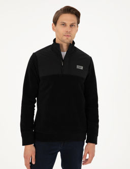 Siyah Regular Fit Sweatshirt - Pierre cardin фото 3