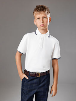 ACOOLA / Сорочка-поло верхняя для мальчиков Koleda белый