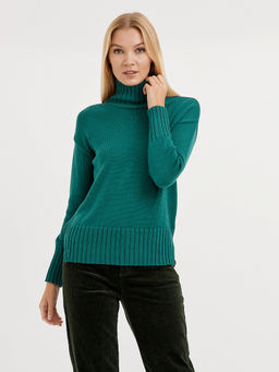 джемпер женский с воротником стойкой