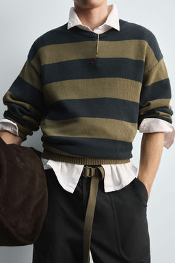 STRIPED JACQUARD SWEATER - Zara фото 5