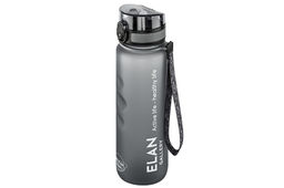 Бутылка для воды 1000 мл 7,8*7,8*28,5 см "Style Matte" с углублениями д/пальцев серая