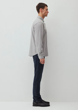 Gri Tencel TM Lyocell Gomlek - Mavi фото 4