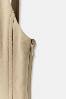 VESTIDO MINI BOTONES / Beige - Zara фото 6