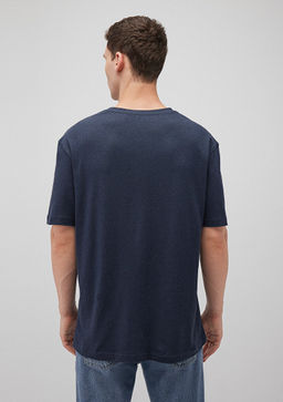 Lacivert Basic Tisort - Mavi фото 4