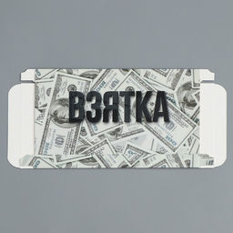 Цена за 5 шт. Коробка для шоколада, кондитерская упаковка, «Взятка», с окном, 17.3×8.8×1.5 см