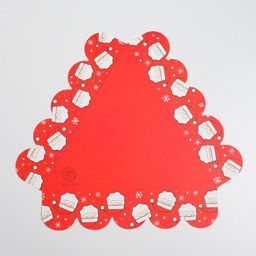 Цена за 5 шт. Коробка для кондитерских изделий с пластиковой крышкой «Счастливого Нового года!», 18×4 см