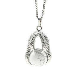 Подвеска Коготь 23*30мм с шариком 16мм из кахолонга