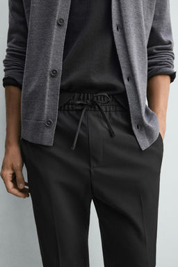 COMFORT FIT JOGGER WAIST TROUSERS - Zara фото 55