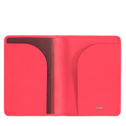 Итальянская кожаная обложка для паспорта DuDu серии Hawaii | малиновый