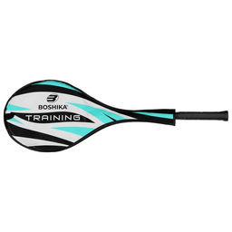 Ракетка для бадминтона BOSHIKA TRAINING, алюминий, стеклопластик, в чехле  фото 3