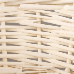 Корзина плетёная для хранения «Косичка», с ручкой, белая, набор 3 шт.