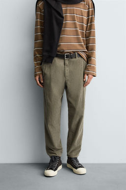 CARROT FIT CORDUROY TROUSERS - Zara фото 2