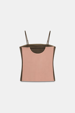 TOP POLIAMIDA TIRANTES / Marr?n claro - Zara фото 6