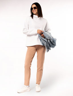 VILATTE / Худи из футера-трехнитки с начесом  фото 3