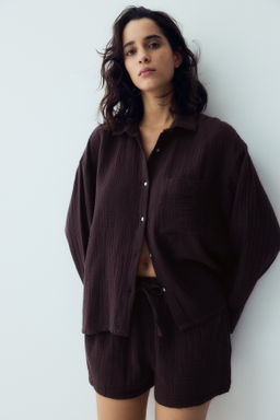 Camisa y pantal?n corto de pijama - H&m фото 14