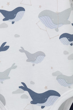 К 6342/сахар,сказочные киты полукомбинезон (боди) яс - Crockid фото 2