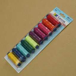 Швейные нитки (полиэстер) 40/2 Gamma ассорти 183 м 200 я 10 шт