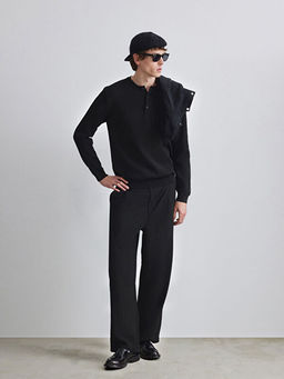 Bisiklet Yaka Erkek Triko Kazak