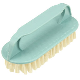 Щетка хозяйственная пластмассовое основание Радуга 13,5х5,3х5,3см, жесткая щетина 2см, мятный (Китай) - Домашняя мода фото 3