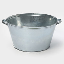Таз оцинкованный круглый, 26 л, d=45.5 см, h=24 см, ГОСТ
