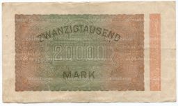 Банкнота 20000 марок 1923 года Германия