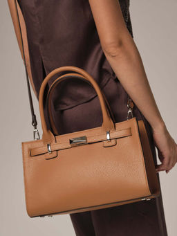 Кожаная сумка Isabelle DBR 31160 коричневый лист фото 2