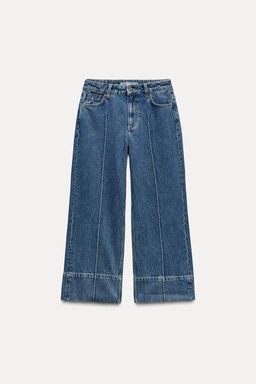 Z1975 WIDE-LEG HIGH-WAIST CROPPED JEANS - Zara фото 14