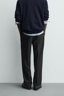 REGULAR FIT PLEATED TROUSERS - Zara фото 12